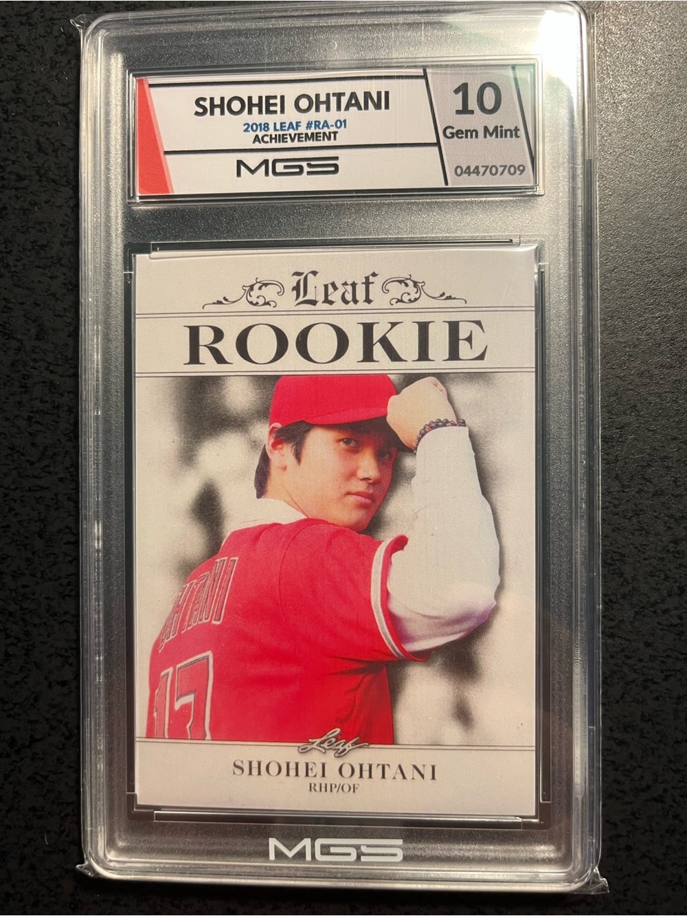 Ohtani 2018 rookie card—graded 10